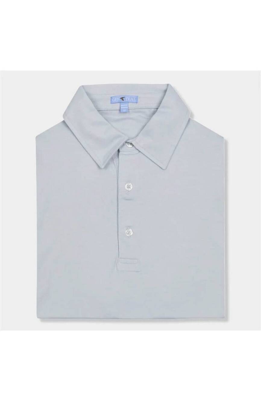 NEW GENTEAL men's brrr performance polo in sparrow heathered